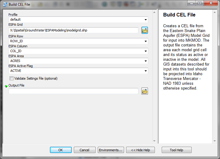 Build a CEL file dialog box