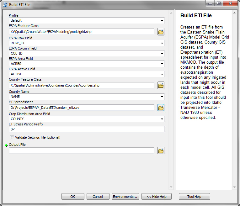 Build an ETI file dialog box